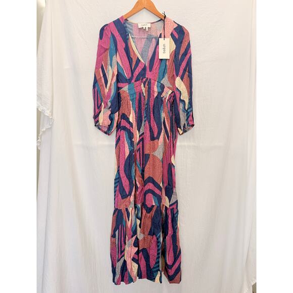 BA&SH NEW Wina Dress Night Blue XS Dinner Event Holiday‎ New Year Holiday - Picture 3 of 7